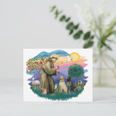 Labrador Retrievers (twee) Briefkaart (Staand voorkant)