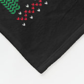 Labrador Retrievers Vrolijke Kerstmis Woofmas Dog  Fleece Deken (Hoek)