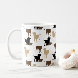 Labrador Retrievers Yellow Black Chocolate Dog Koffiemok