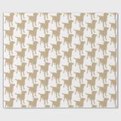Labrador Retrievers Yellow Dog Pattern Cadeaupapier (Vlak)