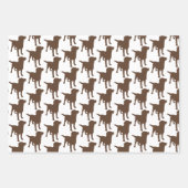Labrador Retrievers Zwarte Chocolade Gele Honden Inpakpapier Vel (Voorkant 2)