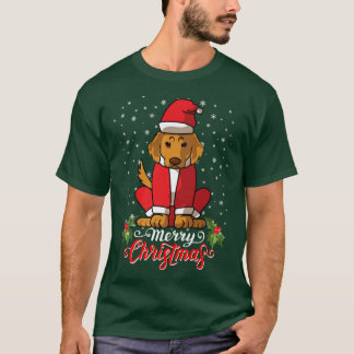 Labrador Retriver Dog Greets Merry Kerstkerstkerst T-shirt