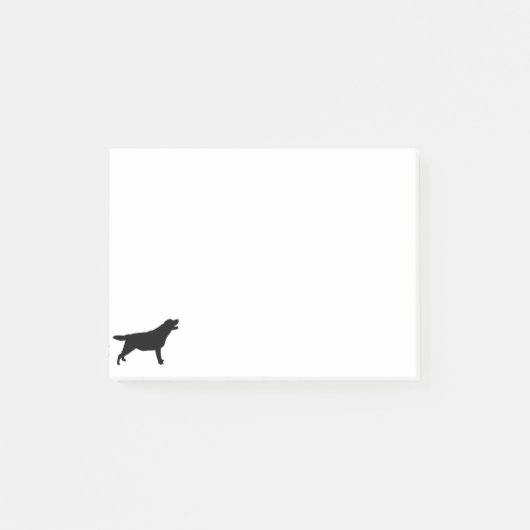Labrador Retriver jachthond Silhouette Post-it® Notes (Voorkant)