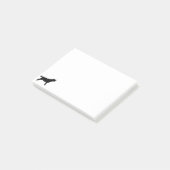 Labrador Retriver jachthond Silhouette Post-it® Notes (Schuin)