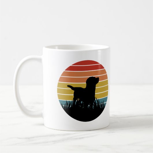 Labrador Retro Sunset Koffiemok (Links)