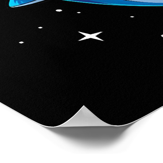 Labrador Riding Shark, Jawsome Hondenliefhebber Gi Poster (Hoek)