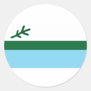 labrador ronde sticker