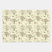 Labrador Schattigee Herfst herfstpatroon Inpakpapier Vel (Voorkant 3)