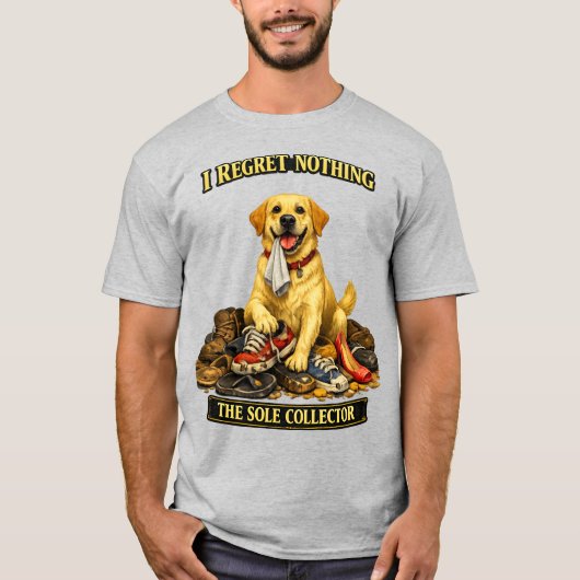 Labrador Schoendief | Grappige Zoolverzamelaar Hon T-shirt (Voorkant)