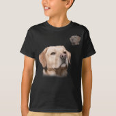 Labrador School Foto Grappig Geel Lab T-shirt (Voorkant)