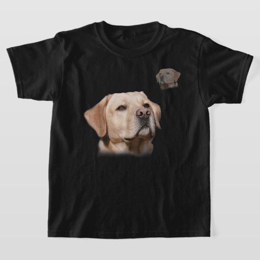 Labrador School Foto Grappig Geel Lab T-shirt (Laagn)
