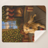 Labrador  sherpa deken (Voorkant (horizontaal))