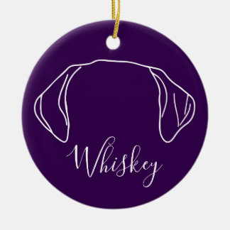 Labrador Sierade (Om Logo) Keramisch Ornament