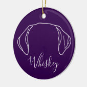Labrador Sierade (Om Logo) Keramisch Ornament (Links)