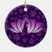 Labrador Sierade (Om Logo) Keramisch Ornament (Achterkant)