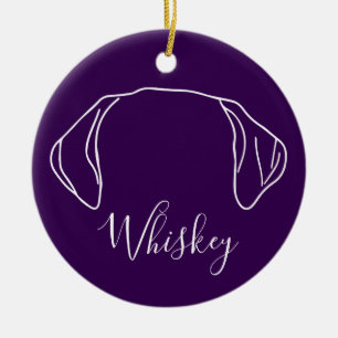Labrador Sierade (Pootafdrukken) Keramisch Ornament