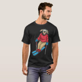 Labrador Skiër Ski T-shirt (Voorkant volledig)
