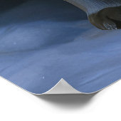 Labrador Snowy Sleigh Kerst Decor Poster (Hoek)