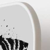 Labrador Splash Art Zwart Pickleball Paddle (Links Detail)