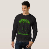 Labrador St Patricks Day Lover Irish Shamrock Dog Trui (Voorkant volledig)