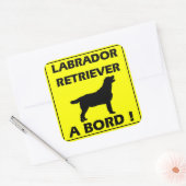 Labrador-sticker Vierkante Sticker (Envelop)