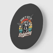 Labrador Stop Niet Met Ophaal Retro Hond Grote Klok (Hoek)