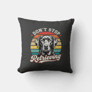 Labrador Stop Niet Met Ophaal Retro Hond Kussen