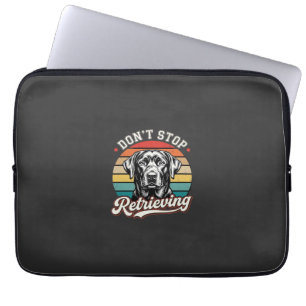 Labrador Stop Niet Met Ophaal Retro Hond Laptop Sleeve