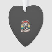 Labrador Stop Niet Met Ophaal Retro Hond Ornament (voorkant)