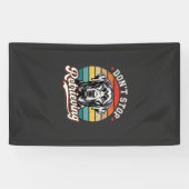 Labrador Stop Niet Met Ophaal Retro Hond Spandoek (Horizontaal)