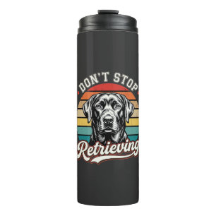 Labrador Stop Niet Met Ophaal Retro Hond Thermosbeker