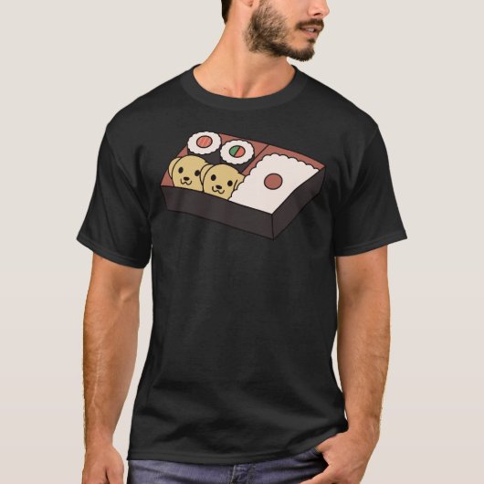 Labrador Sushi Bento Box T-shirt (Voorkant)
