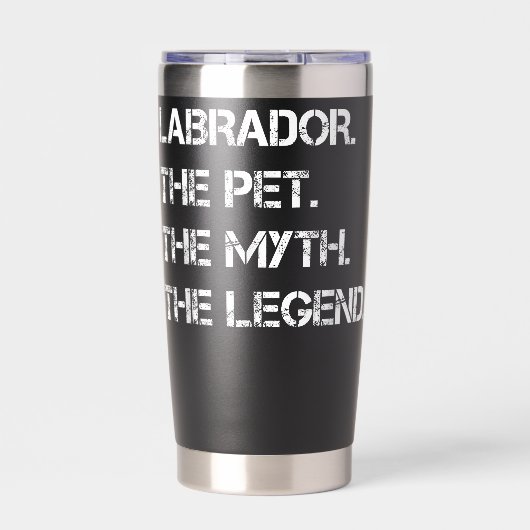 Labrador The Pet The Myth The Legend Funny Labrado Geïsoleerde Drinkbeker (Voorkant)