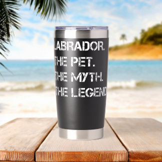 Labrador The Pet The Myth The Legend Funny Labrado Geïsoleerde Drinkbeker