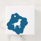 Labrador Theme - Dog Baby shower Blue Lab Bedankjes Labels (In situ)