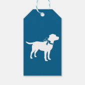 Labrador Theme - Dog Baby shower Blue Lab Cadeaulabel (Voorkant)
