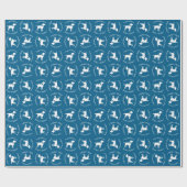 Labrador Theme - Dog Baby shower Blue Lab Cadeaupapier (Vlak)
