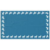 Labrador Theme - Dog Baby shower Blue Lab Tafelkleed (Voorkant (Horizontaal))