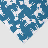 Labrador Theme - Dog Baby shower Blue Lab Tissuepapier (Detail)