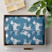 Labrador Theme - Dog Baby shower Blue Lab Tissuepapier (Geschenk)