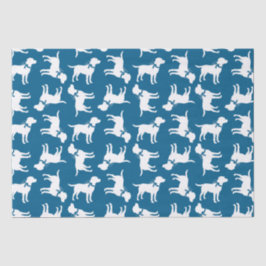 Labrador Theme - Dog Baby shower Blue Lab Tissuepapier