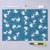 Labrador Theme - Dog Baby shower Blue Lab Tissuepapier (Craft)