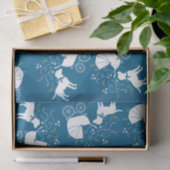 Labrador Theme - Dog Baby shower Blue Lab Tissuepapier (Geschenk)