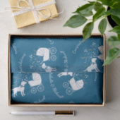 Labrador Theme - Dog Baby shower Blue Lab Tissuepapier (Geschenk)