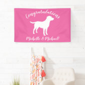 Labrador Theme Dog Baby shower Pink Lab Spandoek (Insitu)