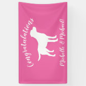 Labrador Theme Dog Baby shower Pink Lab Spandoek (Verticaal)