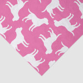 Labrador Theme Dog Baby shower Pink Lab Tissuepapier (Detail)