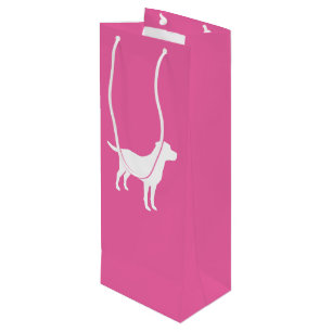 Labrador Theme Dog Baby shower Pink Lab Wijn Cadeautas