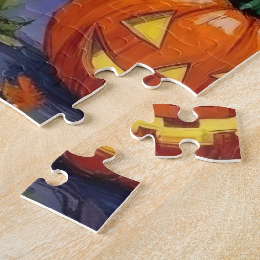 Labrador Trick-or-Treating in Halloween kostuums Legpuzzel (Zijkant)