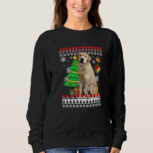 Labrador Ugly Christmas Ugly Christmas Sweater Lad (Voorkant)